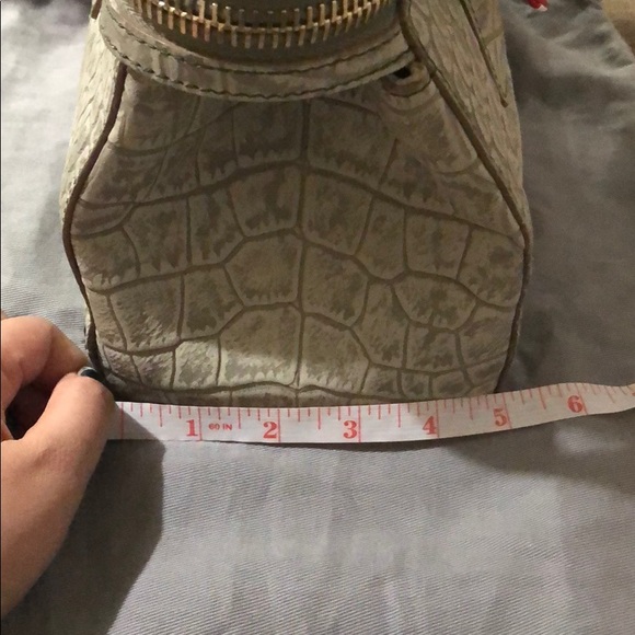SOLD -Max Mara Sage Green Mock Croc Calfskin Margaux Bag - Picture 7 of 12